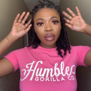 Humble Gorilla Cookie Tee in Pink